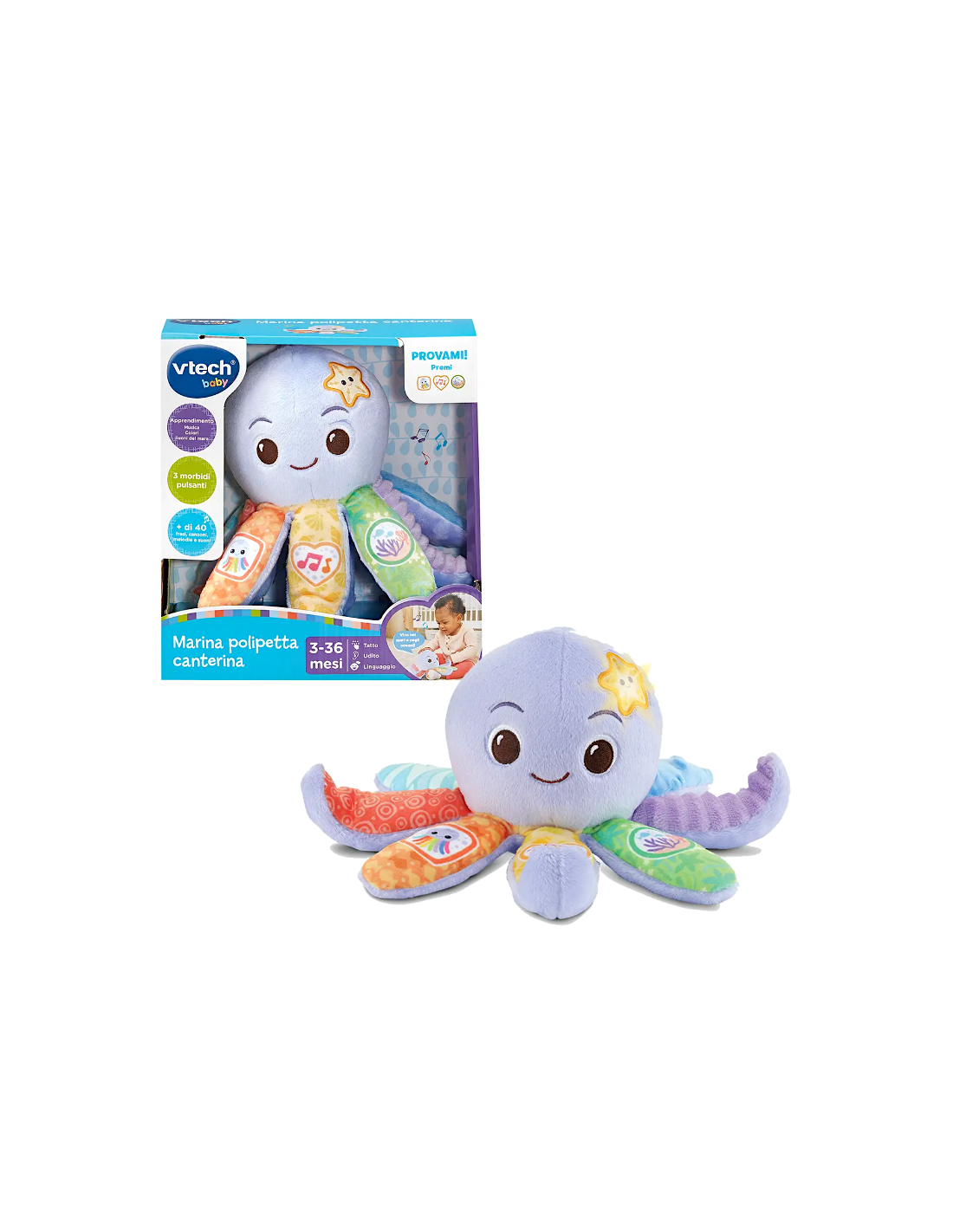 VTech Marina Polipetta Canterina - Peluche Interattivo 3-36 Mesi