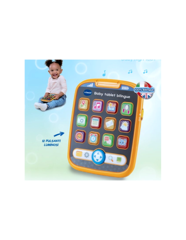 VTech Baby Tablet Bilingue - Tablet Educativo Bambini 9-36 Mesi