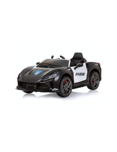 AUTO ELETTRICA POLIZIA NERO 12V