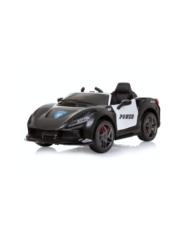 AUTO ELETTRICA POLIZIA NERO 12V