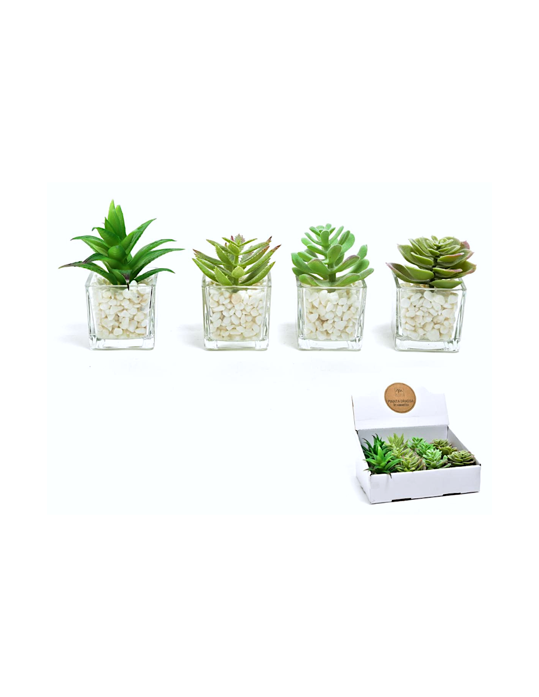 PIANTINA 11286 VASO VETRO 9X6CM ASSORTITO