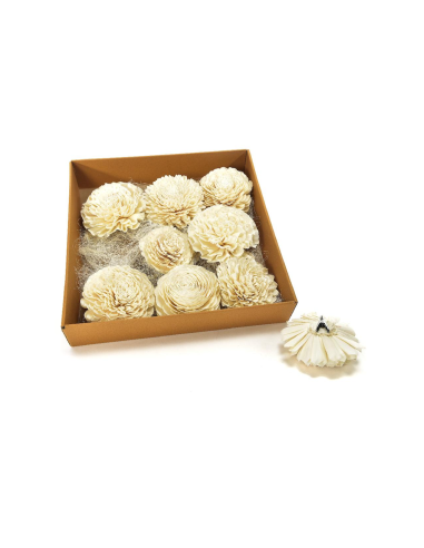 DECORAZIONE FIORE 17812 CON PINZA 15CM ASSORTITO