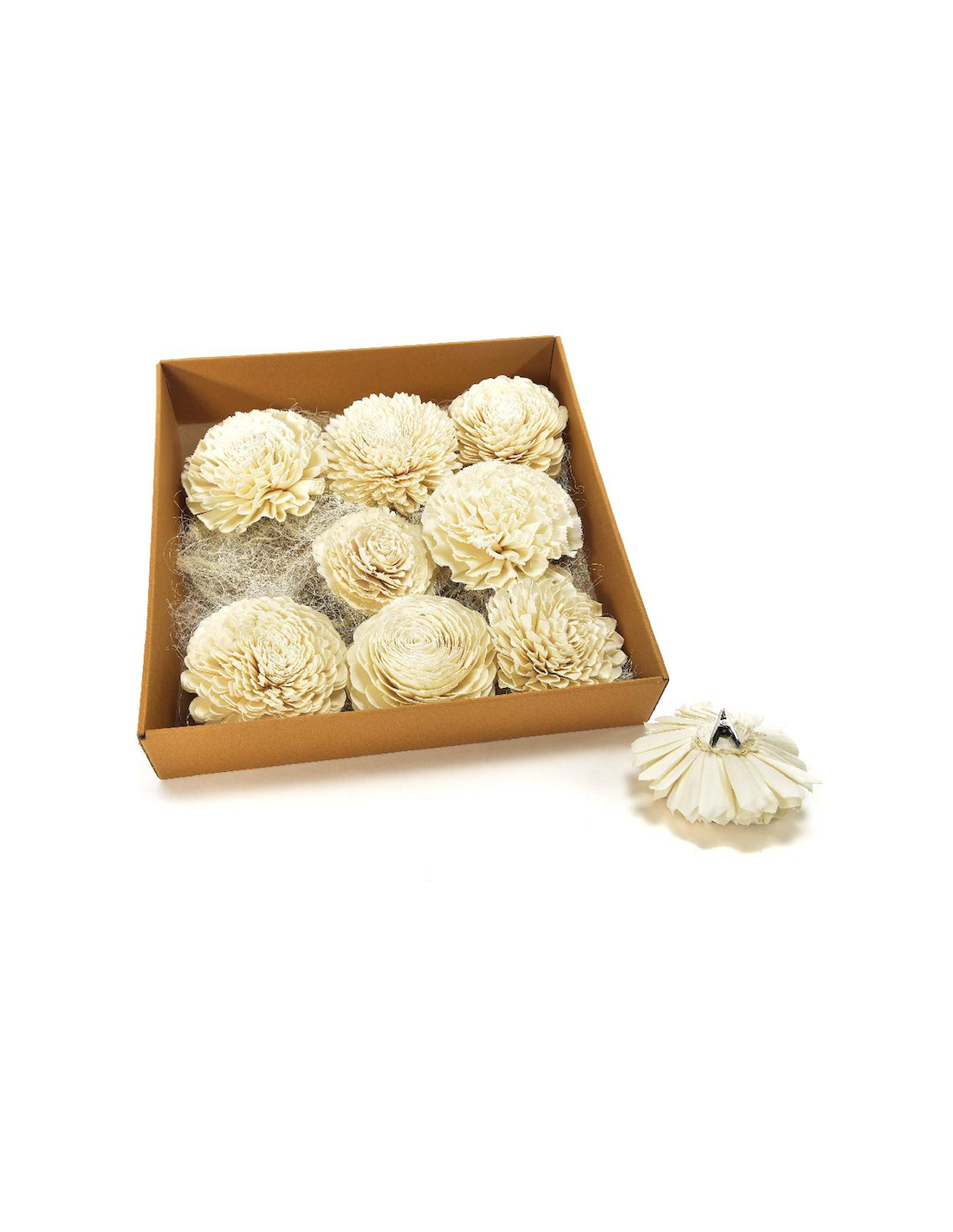 DECORAZIONE FIORE 17812 CON PINZA 15CM ASSORTITO