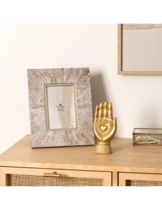 Atmosphera – Cornice foto "Izzie" 10x15 cm marrone e dorato 2