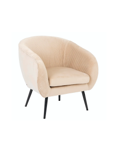 Atmosphera – Poltrona "Solaro" in velluto beige