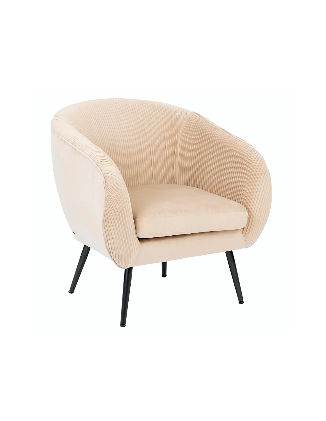 Atmosphera – Poltrona "Solaro" in velluto beige