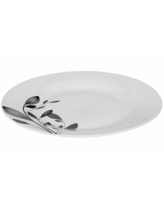 Set di piatti 18 pezzi Lila in porcellana bianco e nero