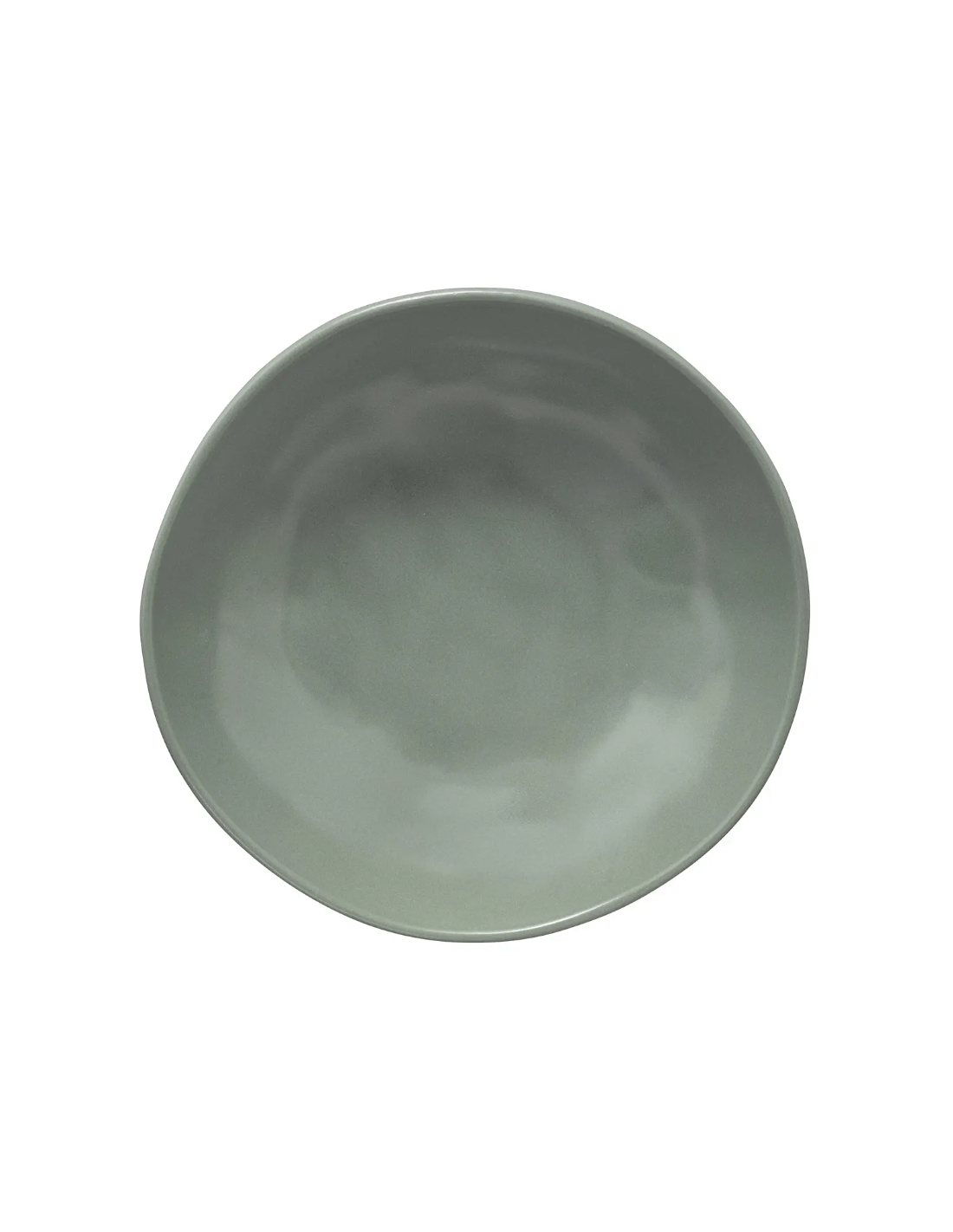 Piatto fondo Noé diametro 20 cm in gres verde oliva