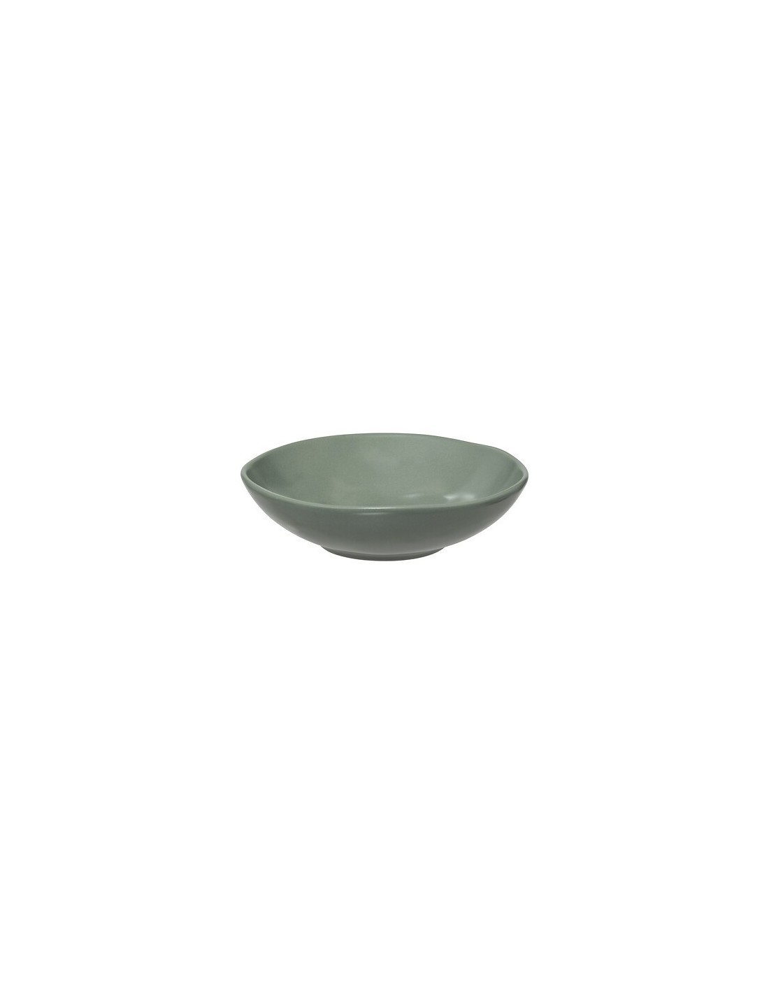 Piatto fondo Noé diametro 20 cm in gres verde oliva