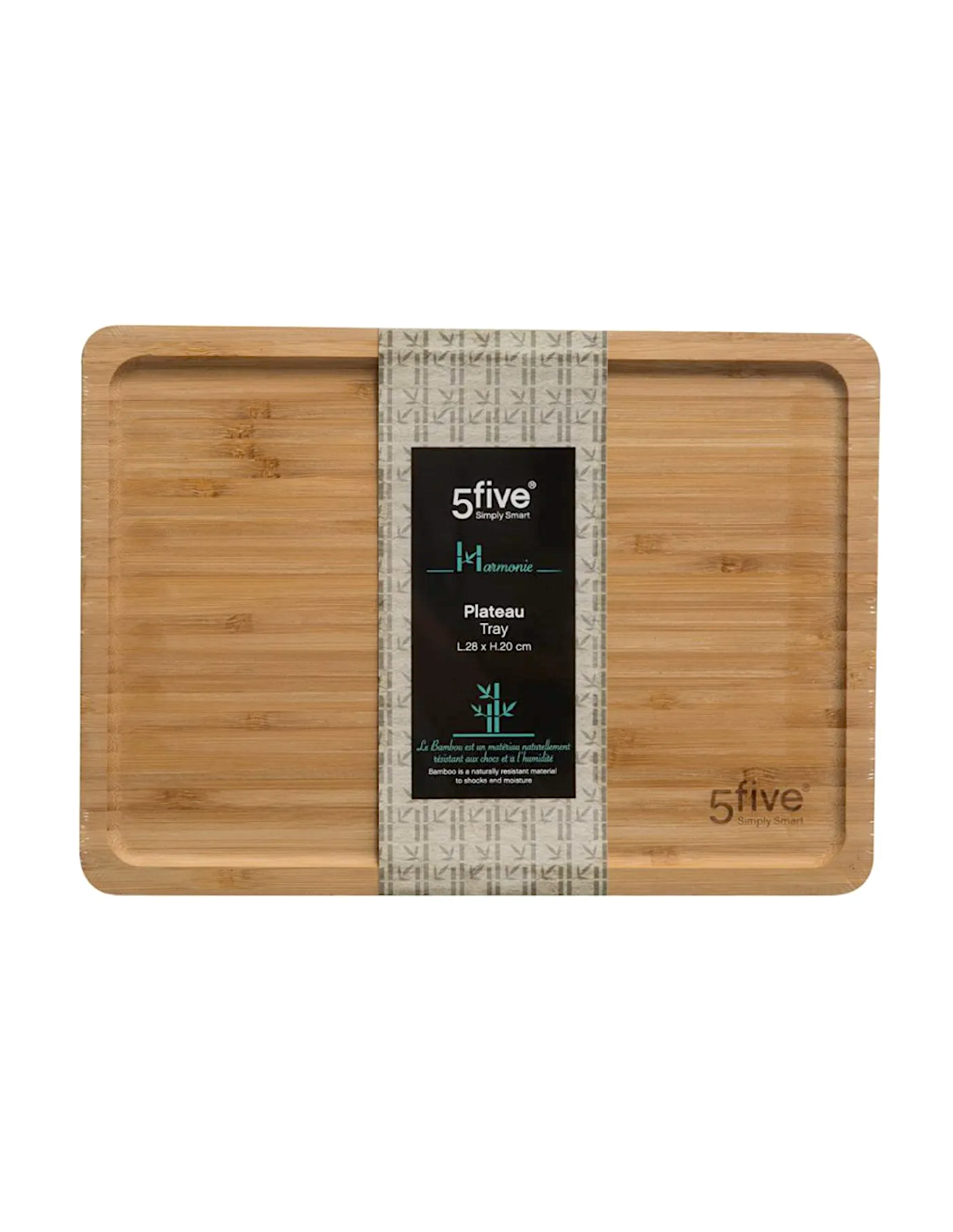 Piatto da portata in bambù 28 x 20 cm