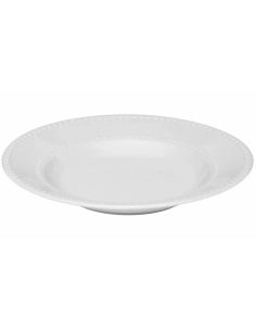 Set di piatti 18 pezzi Perle in porcellana bianca