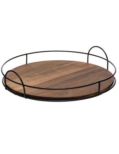 Vassoio rotondo Mina diametro 34 cm in bambù