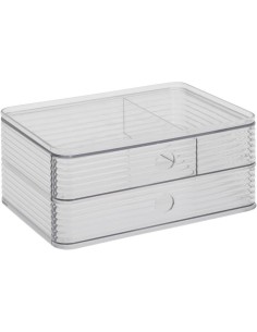 5five Organizzatore per cassetti Plastor 23,3 x 10,5 cm trasparente
