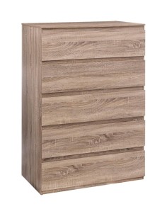 5five Cassettiera Dolo a 5 Cassetti – Effetto Legno Naturale