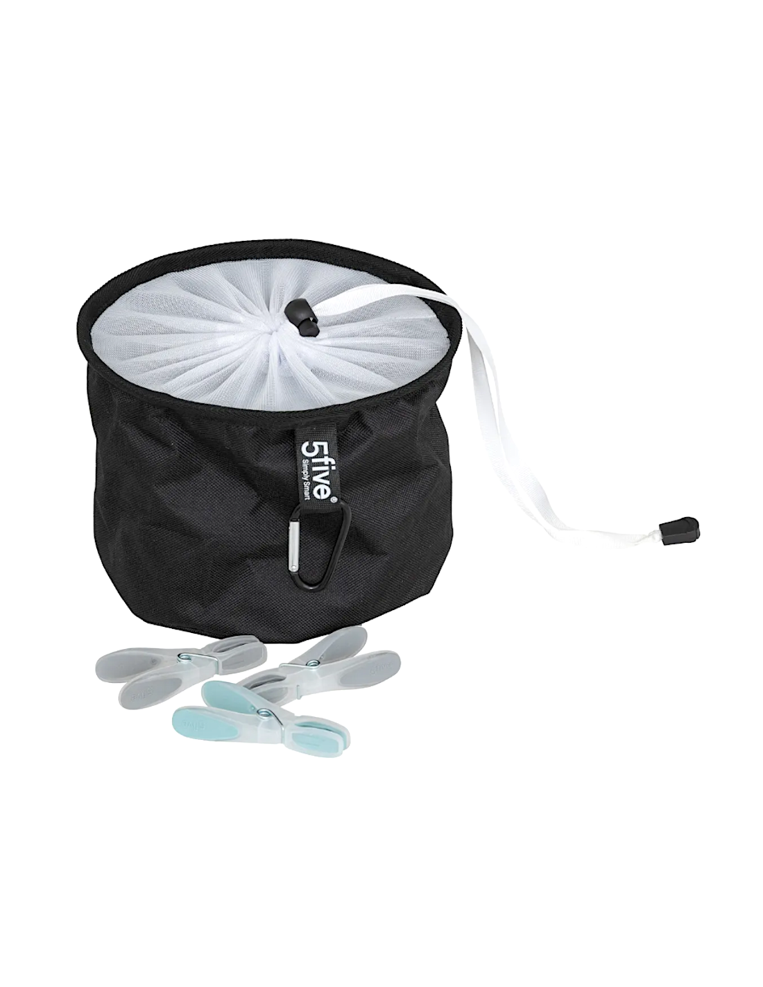 Set di 24 mollette rubber con sacchetto in poliestere