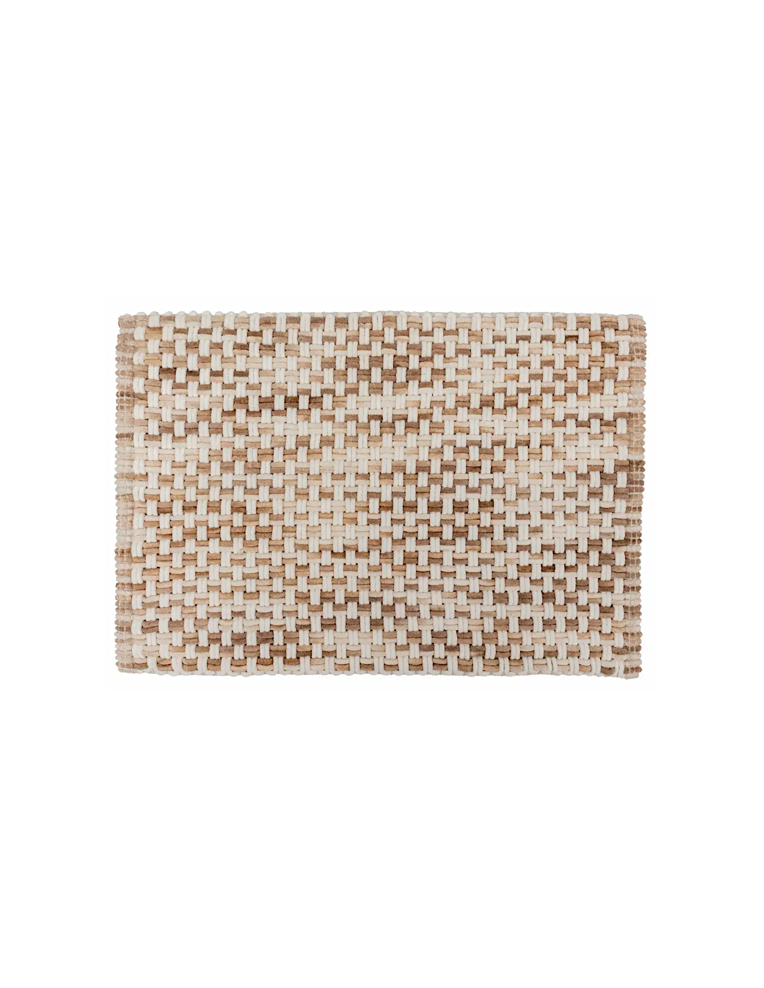5five - tappeto da bagno intrecciato color taupe 50x75 cm