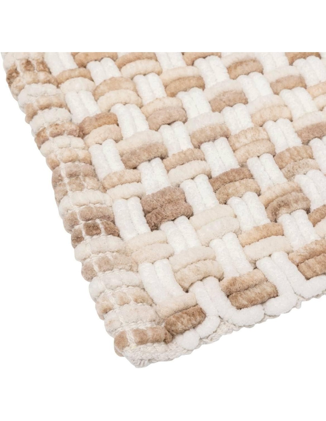 5five - tappeto da bagno intrecciato color taupe 50x75 cm