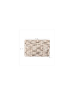 5five - tappeto da bagno intrecciato color taupe 50x75 cm