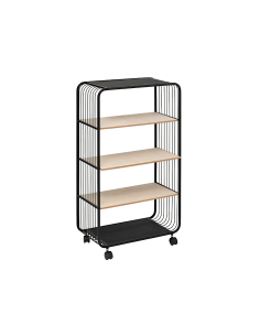 MENSOLA 193613 4 PIANI CON RUOTE 55X28X96CM METALLO/LEGNO