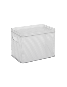 SCATOLA PORTAOGGETTI 204973 PLASTICA 17X15X22CM GRIGIO