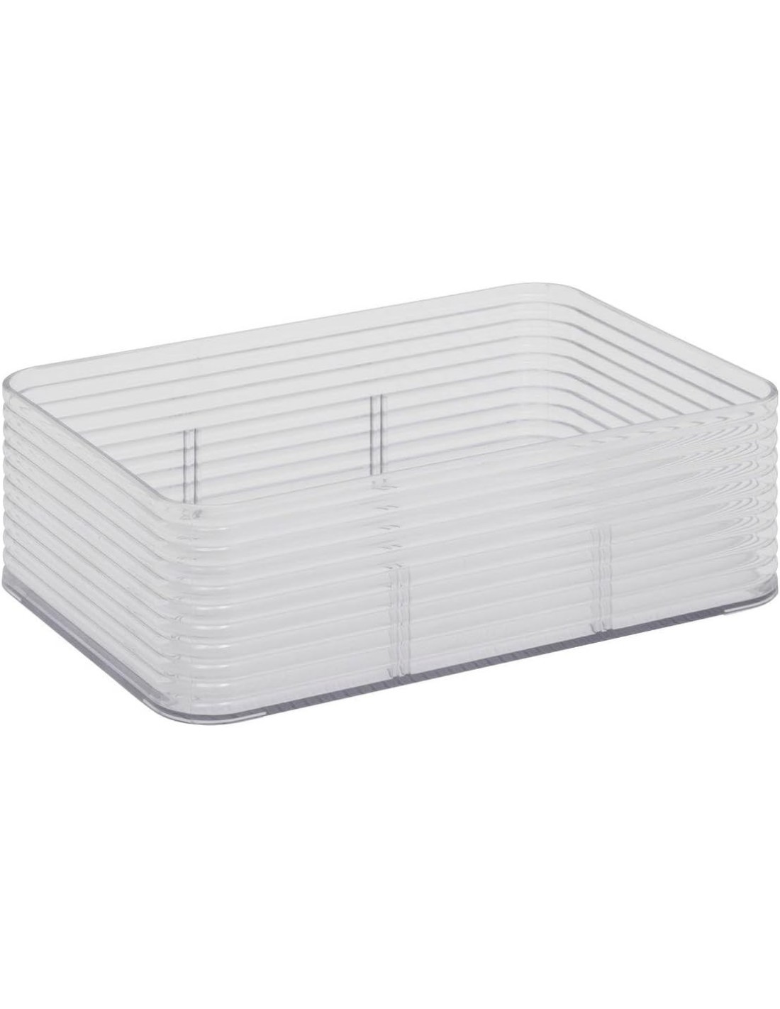 Scatola di stoccaggio Plastor M – 3 compartimenti in PET grigio