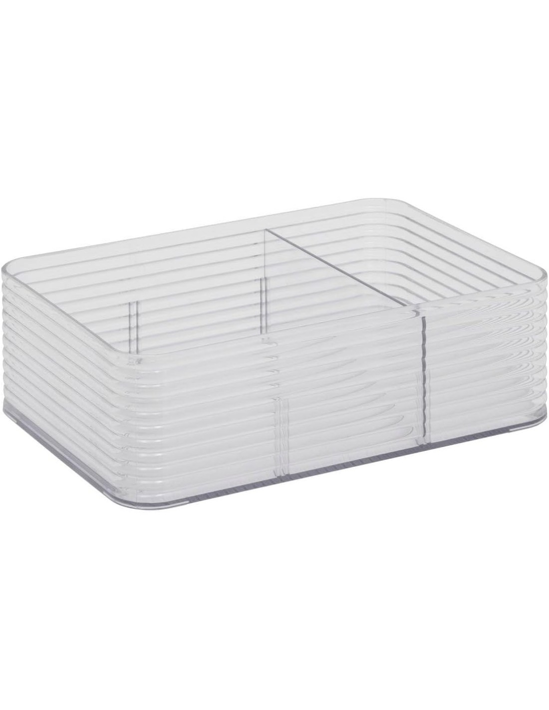 Scatola di stoccaggio Plastor M – 3 compartimenti in PET grigio