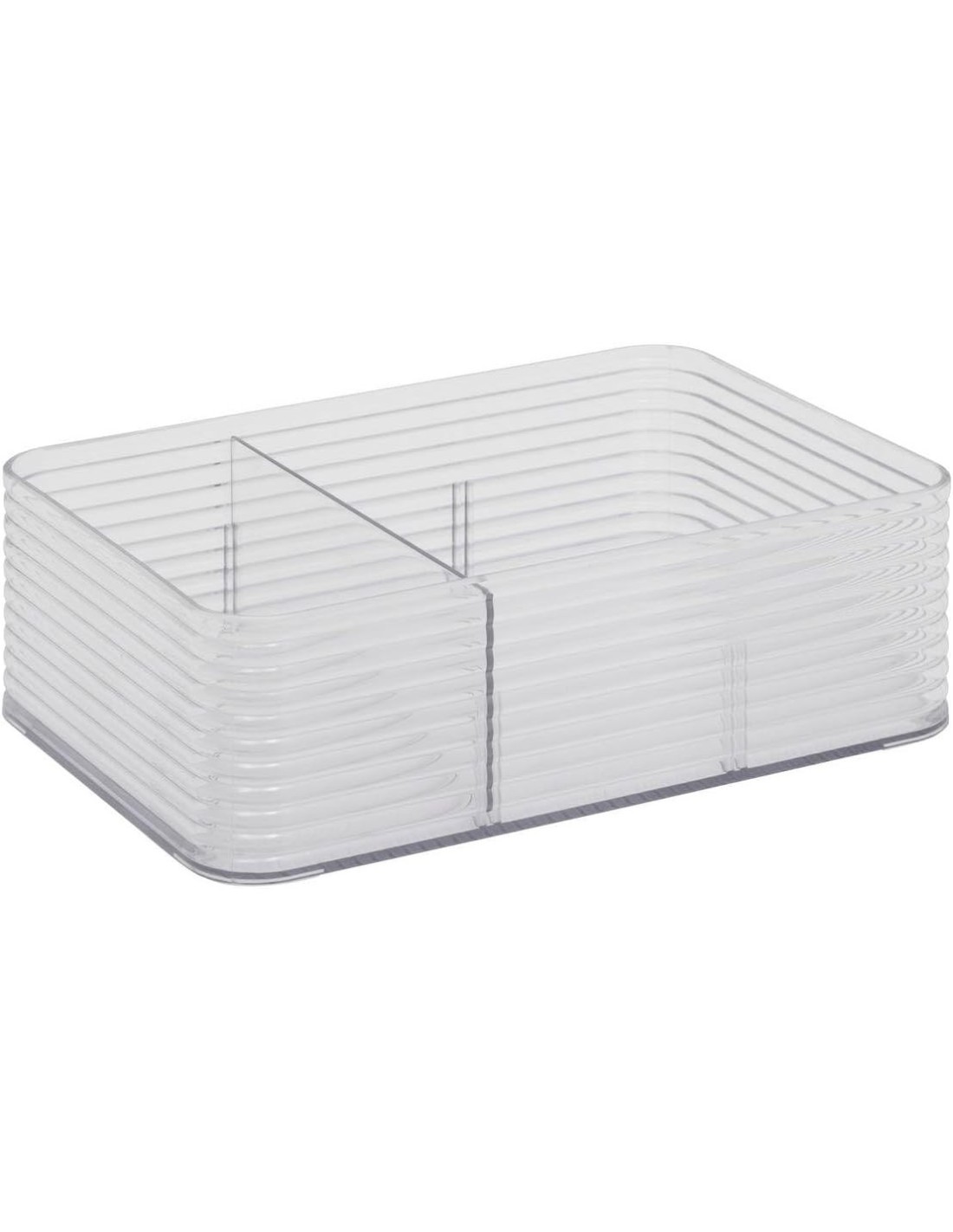 Scatola di stoccaggio Plastor M – 3 compartimenti in PET grigio