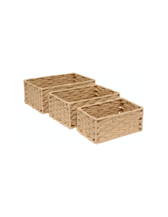 Set 3 Cestini Tresse Beige – 5five Simply Smart