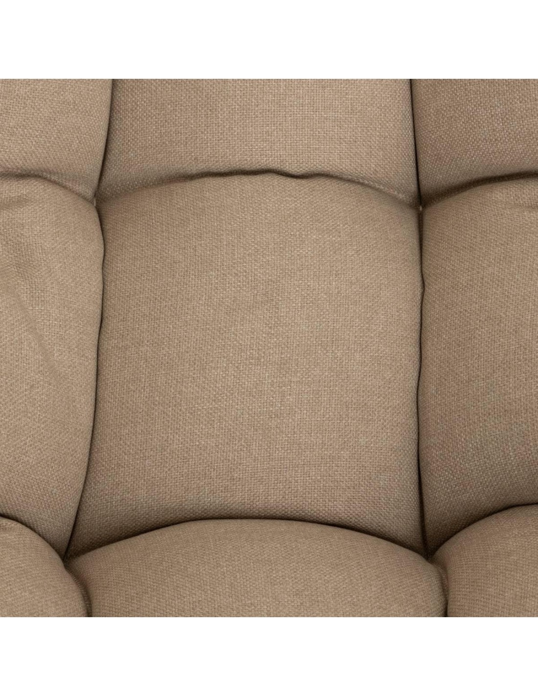 Sedia a Dondolo Paopao Hespéride, Beige e Bianca, Acciaio Trattato con Polveri Epossidiche, Design a Forma di Uovo, Comfort