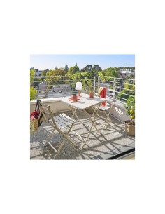 Sedia Pieghevole Hespéride Greensboro Clay, Metallo, Esterno, Resistente, Anticorrosione, Argilla, Comoda, Leggera 2