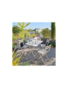 Sedia Pieghevole Hespéride Greensboro Clay, Metallo, Esterno, Resistente, Anticorrosione, Argilla, Comoda, Leggera