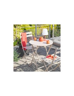 Sedia Pieghevole Hespéride Greensboro Clay, Metallo, Esterno, Resistente, Anticorrosione, Argilla, Comoda, Leggera