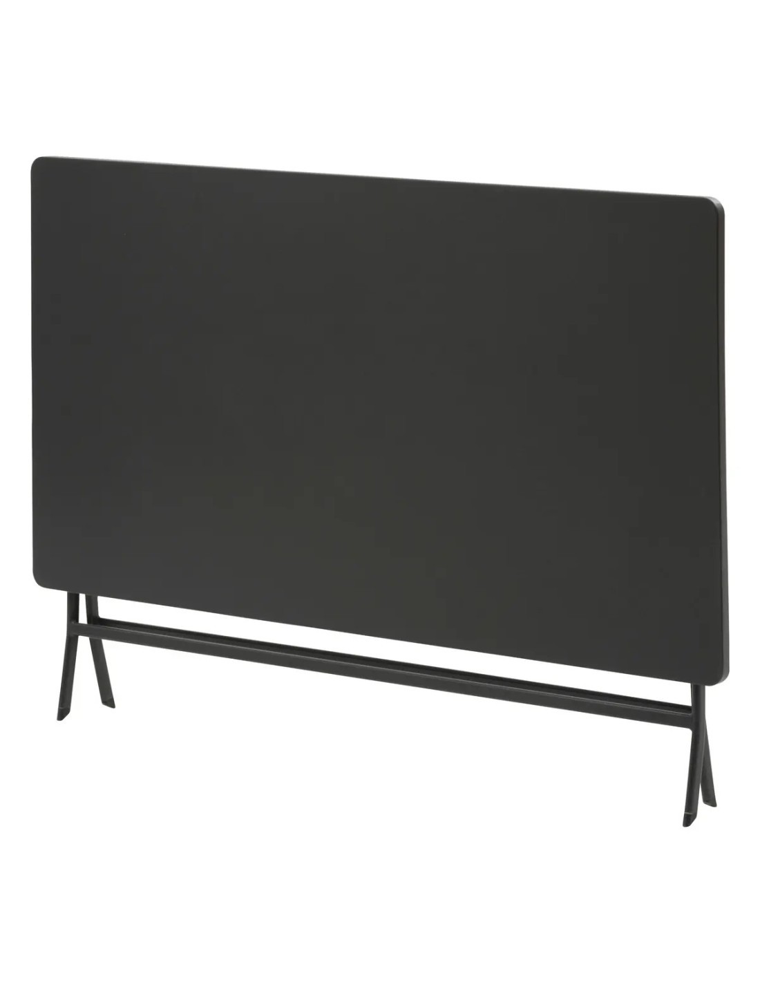 Tavolo da Giardino Pieghevole "Greensboro" Rettangolare, 6 Posti, Acciaio e Grafite, Resistente e Pratico per Esterni