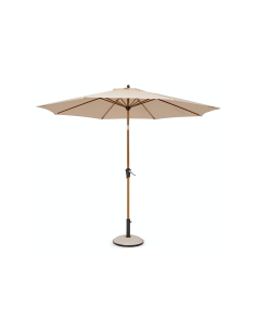 Ombrellone Palinuro 3m Beige/Naturale con Snodo, Struttura in Acciaio Trattato,  (base non inclusa)