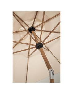 Ombrellone Palinuro 3m Beige/Naturale con Snodo, Struttura in Acciaio Trattato,  (base non inclusa)