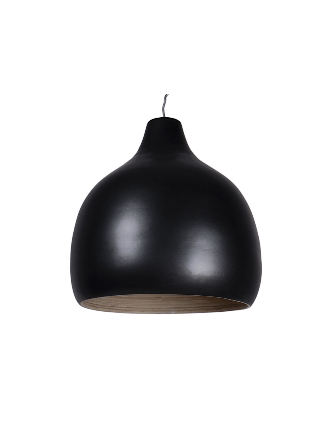 LAMPADARIO 141316 NERO 33X35CM BAMBOO