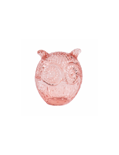 CONTENITORE GUFO 140222 ARANCIO 7,5X6X8,5CM VETRO