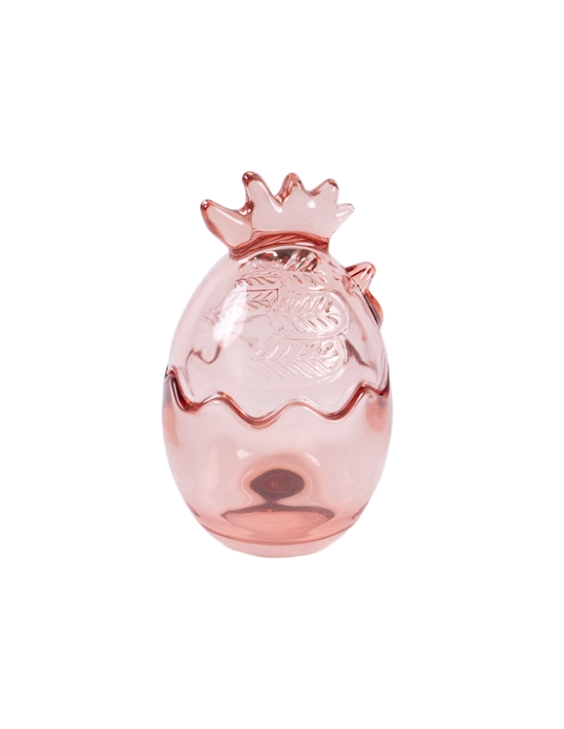 CONTENITORE UOVO 140243 GALLO ARANCIO 8,5X14CM VETRO