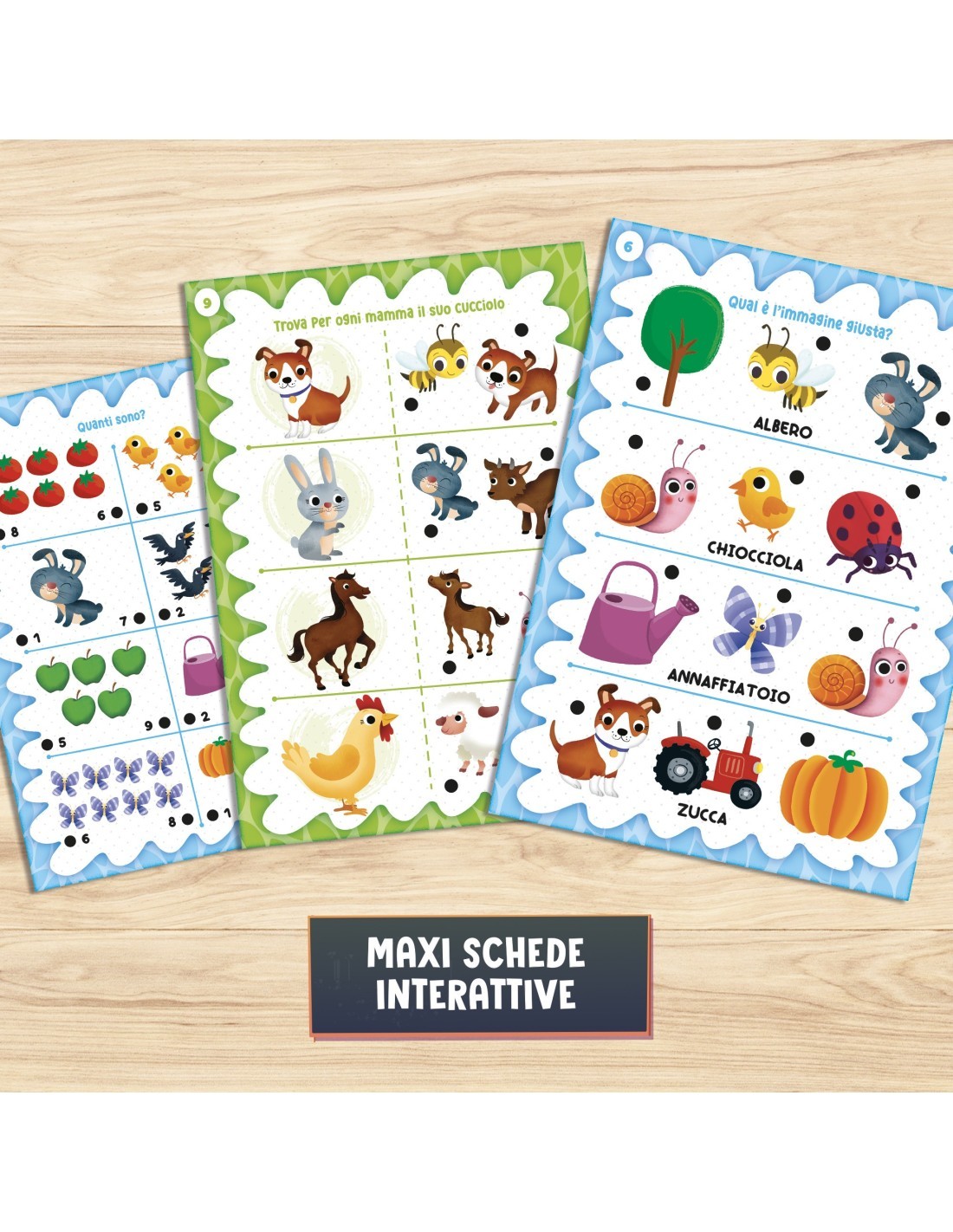 CAROTINA PRIMA MAESTRA CON MAXI SCHEDE LA FATTORIA E PENNA PARLANTE