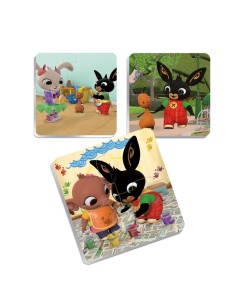 BING GAMES, BING FIRST PUZZLE, PUZZLE PER BAMBINI, 6 PEZZI, AUTOCORRETTIVO