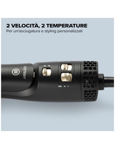 Bellissima Imetec AirSleek – Piastra Asciugacapelli 2 in 1