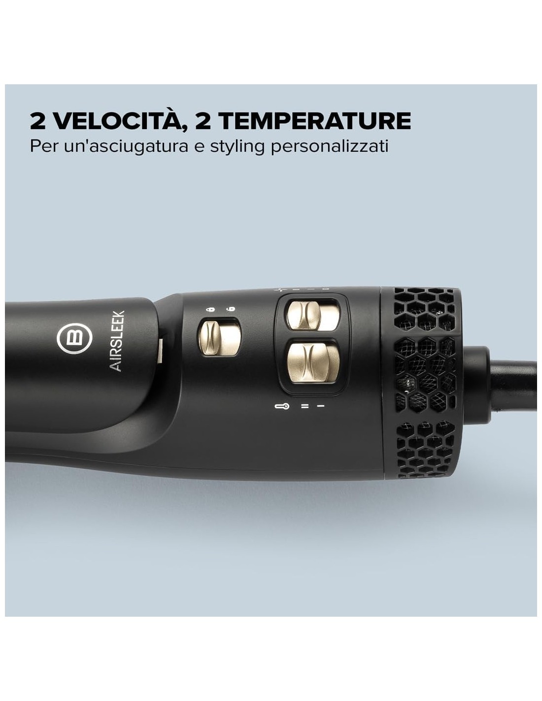 Bellissima Imetec AirSleek – Piastra Asciugacapelli 2 in 1
