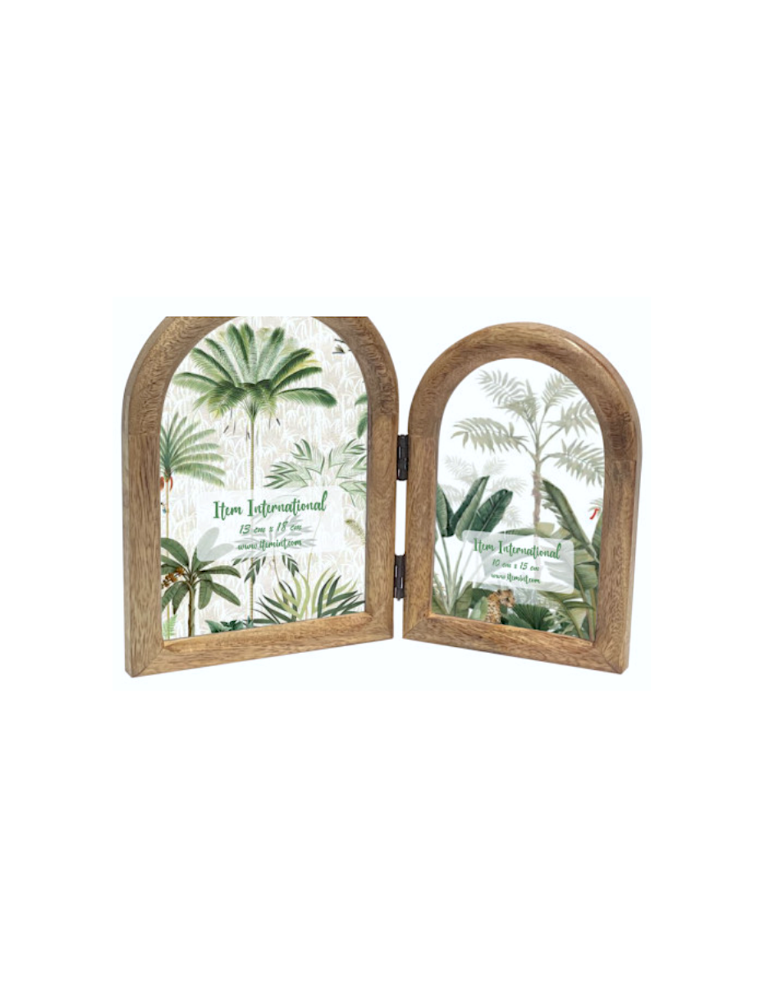 PORTAFOTO MF214846 2 CORNICI 10X15/15X18 MANGO/CRISTALLO