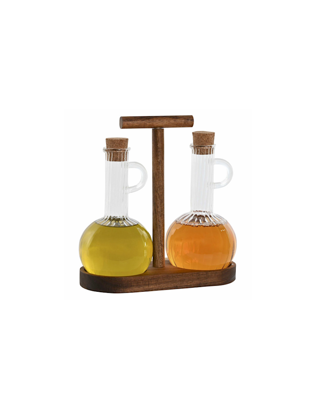 SET OLIO/ACETO PC217546 350ML CON SUPPORTO ACACIA