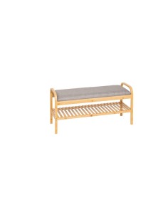 PANCA PORTASCARPE 209310 BAMBOO CON CUSCINO 90X34X45CM