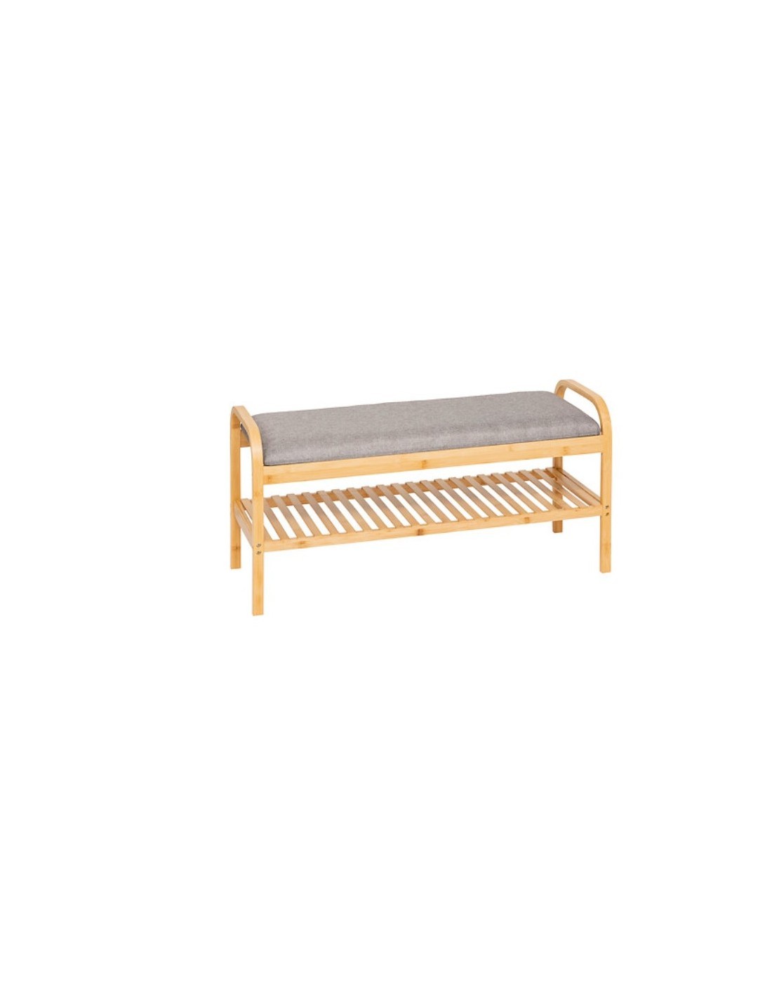 PANCA PORTASCARPE 209310 BAMBOO CON CUSCINO 90X34X45CM
