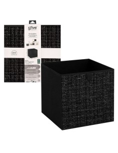 Contenitore Mix N Modul 31x31cm, tweed nero, organizer salvaspazio, portaoggetti per armadio, scaffale 2