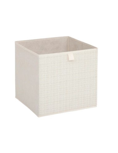 Contenitore Mix N Modul 31x31cm, tweed beige, organizer salvaspazio, portaoggetti per armadio, scaffale, casa, ufficio