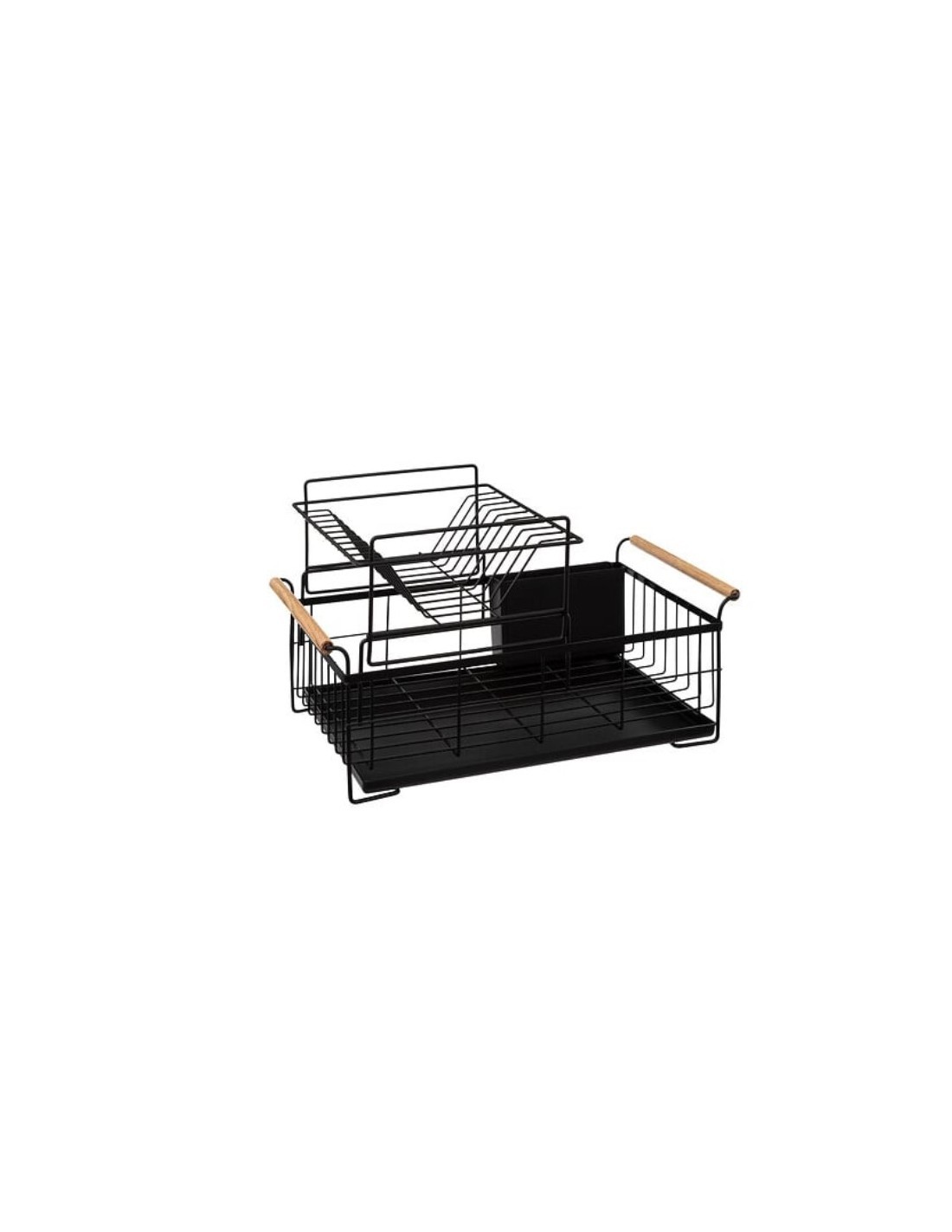 SCOLAPIATTI 189784 2 LIVELLI 48X29X28CM METALLO NERO