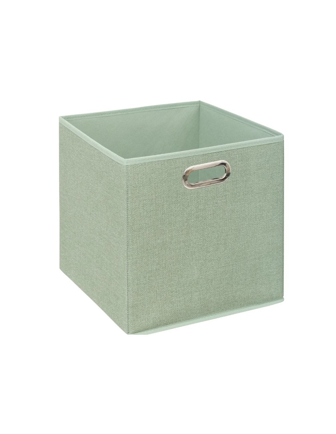 Scatola RGMT 31x31, contenitore portaoggetti, verde salvia, organizer salvaspazio, pieghevole, per casa, armadio